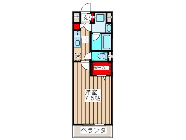 アーバネックス心斎橋Ⅱの物件間取画像